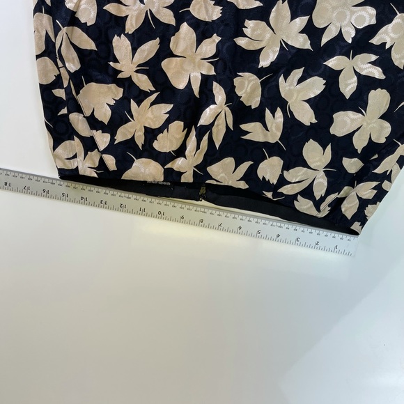 VTG Giorgio Armani Floral Silk Top & Skirt Set 44 - Picture 9 of 12